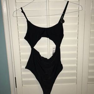 Unworn cut-out one-piece bathing suit